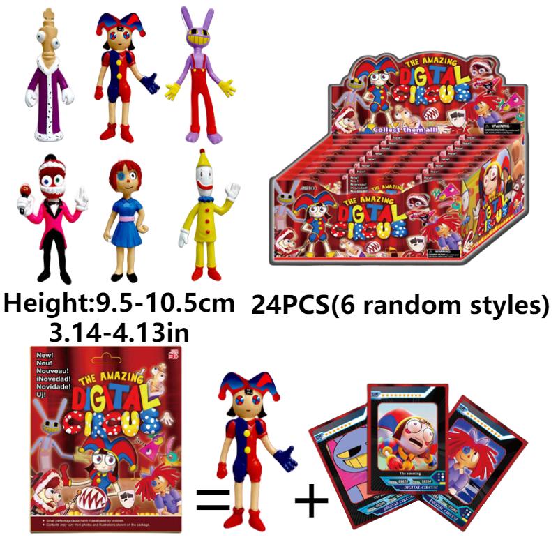 

24 шт. Удивительный Цифровой Цирк ПВХ Фигурка Игрушка Шесть Случайных Стилей Подарки
