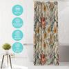 Vintage Watercolor Floral Shower Curtain for Bathroom,Boho Botanical Wildflower Shower Curta,Funny Waterproof Polyester