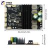 2x100W Bluetooth Amplifier Board Dual Channel High Power Audio Module with APP Tuning for Home Desktop Outdoor DIY Speakers