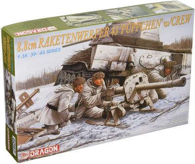 DR6097 WWII German Rocket Launcher Puppchen with Winter Equipment Soldier 1/35 8.8cm