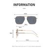 New Fashion Metal Sunglasses New Double-Bridge Retro Eyewear Minimalist Oversized Frames Unisex Classic Driving Shades
