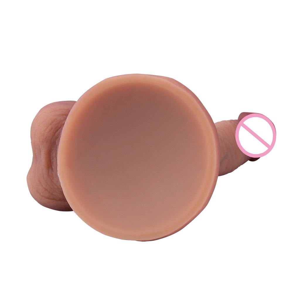 Phallischer, lebensechter, sinnlicher Simulationsdildo, weiblicher Masturbator, flüssiges Silikon-GEL-Sexspielzeug, Penis mit kostenlosem Geschenk