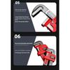 Adjustable Wrench Large Opening Long Handle Universal Spanner Mechanical Workshop Hand Repair Tool