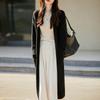 Autumn And Winter New Wool Cardigan Women'S Long Knitted Coat Loose Solid Color Fashion Thin Temperament Coat