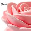 Compact Rose Decoration Flower Ornament, Stable Base Non-Slip 3D Printed Matte Solid Color Ornament Durable PLA Creative Artwork, for Home Office