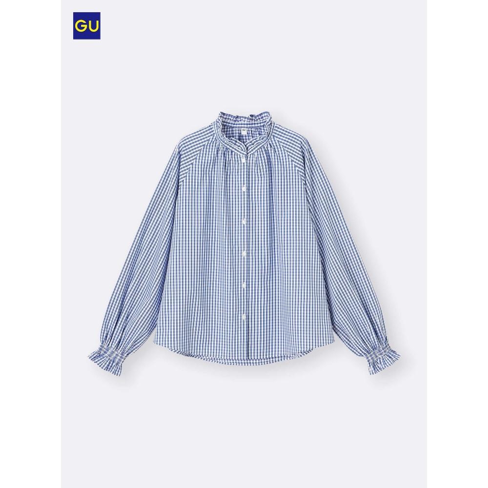 Uniqlo Gu Frill Neck Blouse