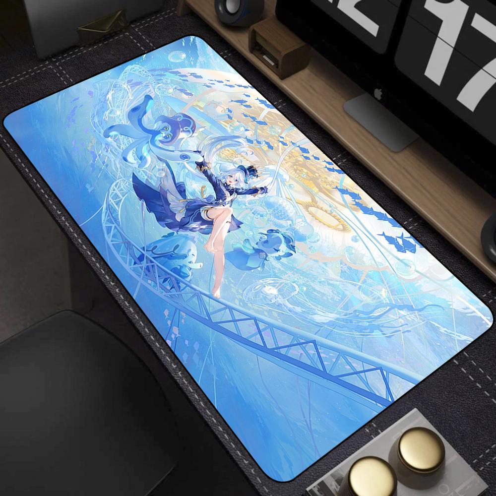 Furina Focalors Muismat Genshin Impact Grote XXL Muismat Computer Toetsenbord Opvulling Anime Gaming Genshin Accessoires Bureau Mat