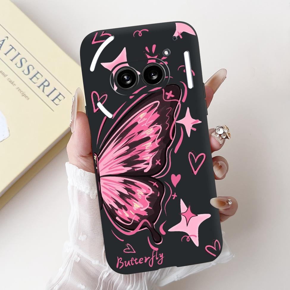 6.7" For Nothing Phone 2A Case A142 Silicone Luxury Flower Cute Cartoon Funny Shockproof Phone Case For Nothing Phone (2A) Cover