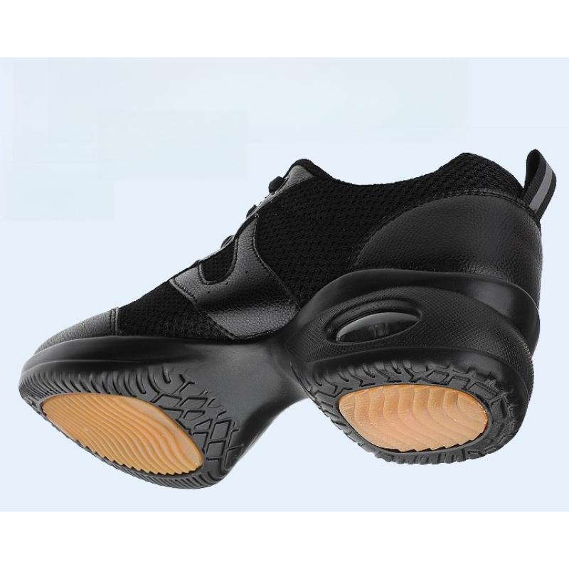 נעלי ריקוד סוליה רכה לנשים רשת נושמת נעלי ספורט ריקוד מודרני כרית אוויר נוחות נעלי אימון ג'אז גובה 5 ס"מ