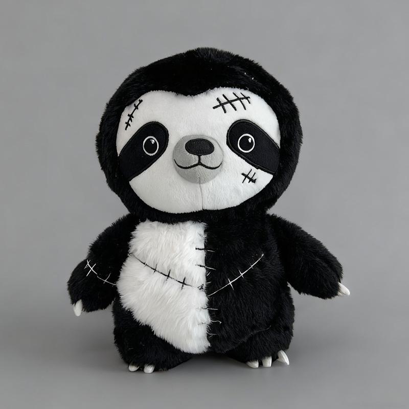 

Sloth Plush Toys Dark Series Toys Halloween Party Atmosphere Decorations Funny Realistic Decorative Ornament Gift For Friend