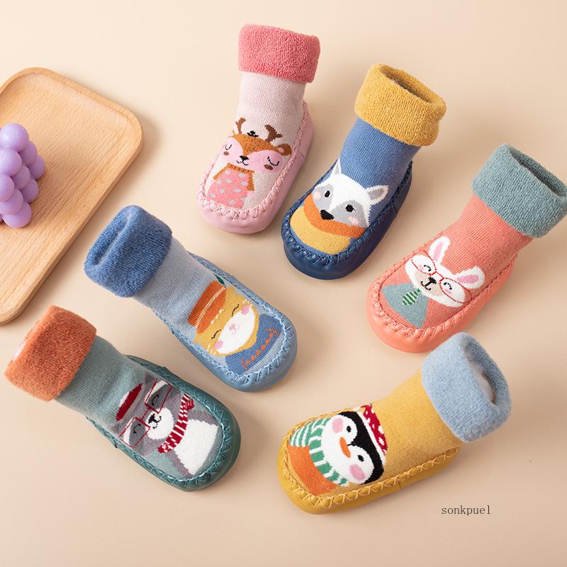 Baby Socks Shoes Infant Color Matching Cute Kids Boys Shoes Doll Soft Soled Child Floor Sneaker BeBe Toddler Girls First Walkers
