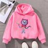 Autumn Winter Cute Cartoon Cat Pattern Printed Children's Color Striped Tail Long Sleeve Comfortable Fashion Boys Girls Hoodies