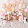 20Pcs Baby Month Celebration Souvenirs Party Decorations for Infant Welcoming Event Foot Pendant Keychains with Bags