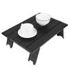 Mini Draagbare Aluminiumlegering Opvouwbare Tafel Outdoor Kamperen BBQ Picknicktafel Zwart