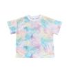 Girls Summer Short Sleeve Tie Dye T Shirt Trendy Top for Toddlers and Kids