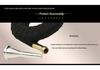 Brass B-flat French Horn Set: Gold Mini Horn with Stand