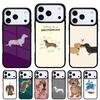 Dachshund Dog Soft Phone Case for iPhone 17 16 15 14 13 Pro Max Back Cover for 12 11 Pro Coque