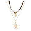 Collana Maglione Impilato Boemo Maillard da Donna Marrone Vintage Collana Chiave di Volta Accessori Premium