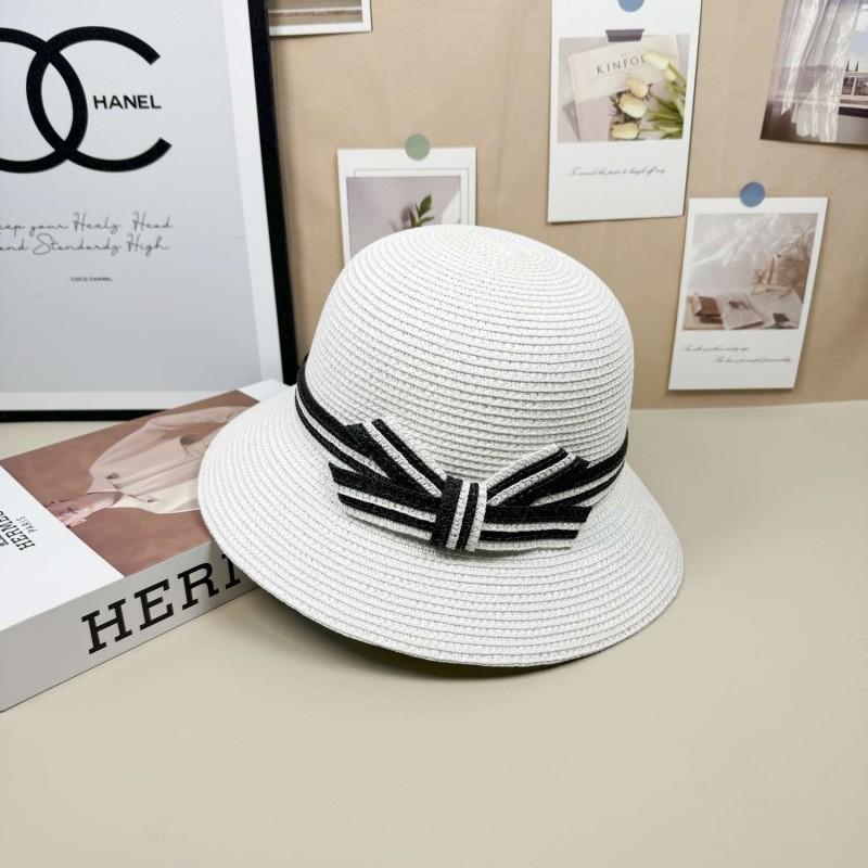 

Summer Straw Hat For Women With Sun Protection And Breathability For Casual Outdoor Use білий