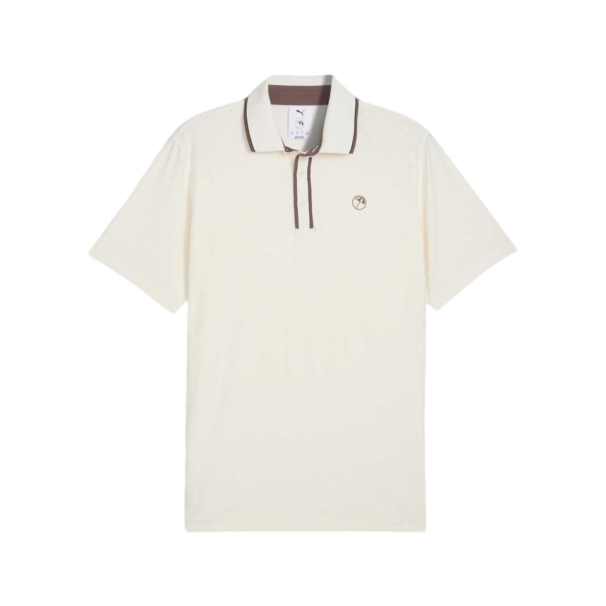 

Puma Arnold Palmer Knitted Short Sleeve Solid Soft Golf Shirt Men tops 630179-09 L