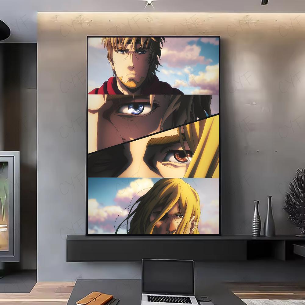 Vinland Saga Anime Manga Poster HD art adesivo da parete impermeabile casa soggiorno camera da letto bar decorazione estetica