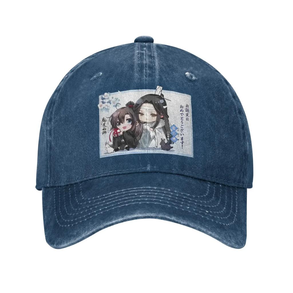 Lan Zhan x Wei Wuxian Casual Baseball Cap For Unisex Men Summer Mo Dao Zu Shi  Kpop Rock Trucker Hat y2k Sun-Proof Snapback Cap