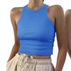 European & American Women's Spring/Summer Ribbed Sleeveless T-shirt Vest