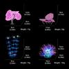Aquarium Künstliche Pflanze Landschaft Aquarien Dekorationen für Aquarien Terrarium Garnelen Fluoreszierende Ornamente