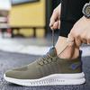 Light Breathable Men's Running Shoes Knitted Mesh Casual Sports Shoes Elastic Outdoor Training Sneakers Big Size 38-48