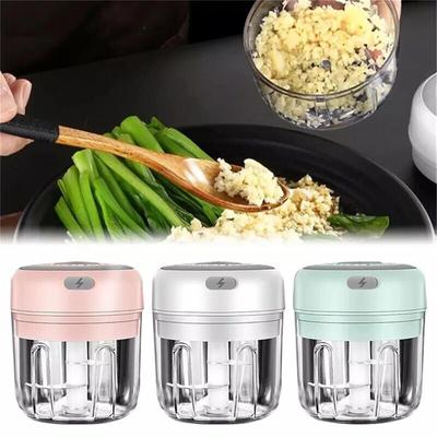 250ml Electric Garlic Press Separable Usb Charging Blender Mixer For Pepper Onion Fruits Vegetables