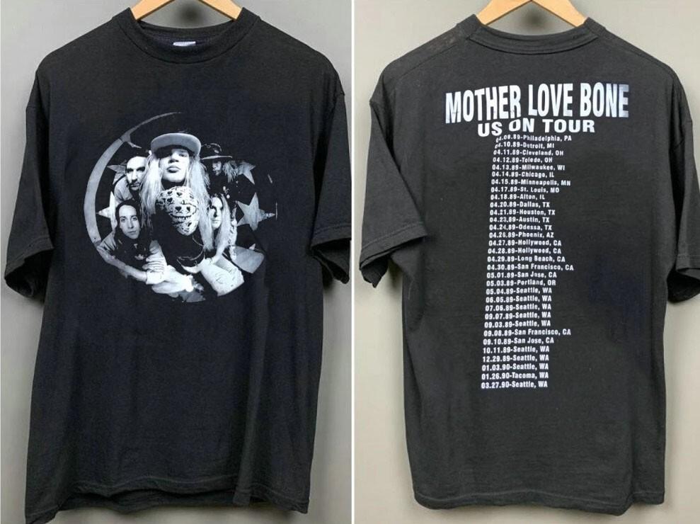Mother Love Bone Shirt Mother Love Bone US Tour Black T-shirt S-5XL VN5204 Unisex T-Shirt XXL