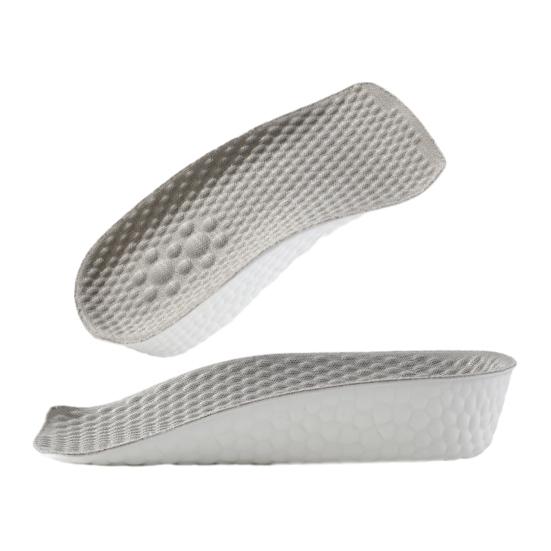 Inner Heightening Insole Anti-Odor Lifts Invisible Increase Breathable Sweat-Absorbent Shoe Height Insoles 1.5cm серый
