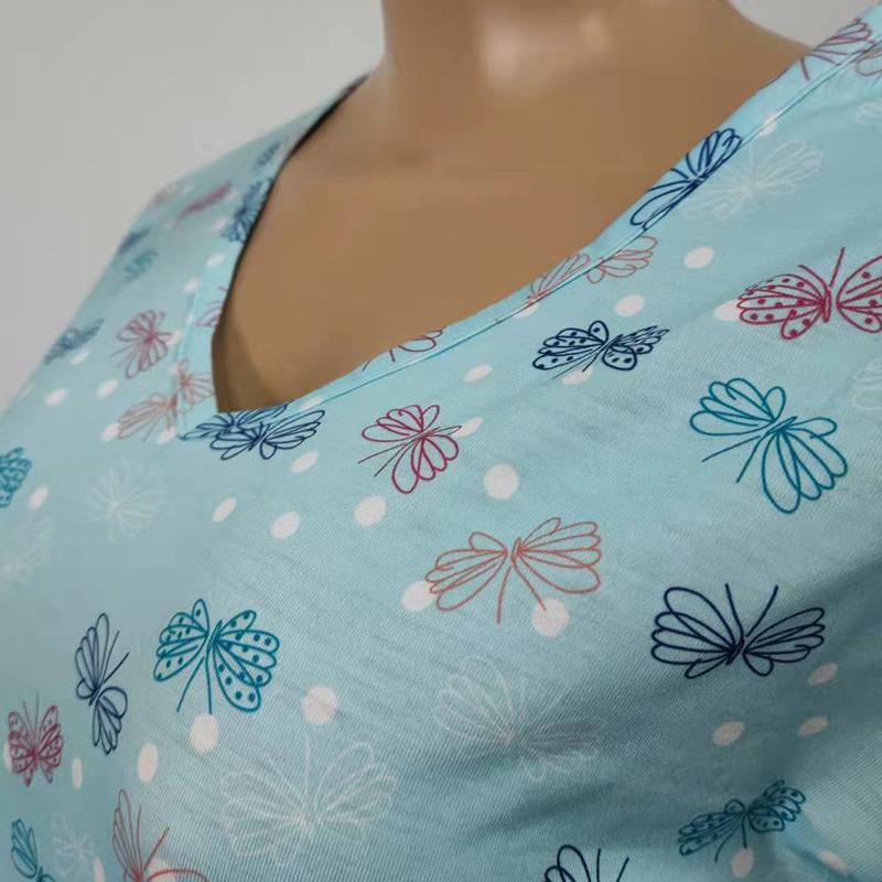 Sommer Damen T-Shirt Kurzarm Sieben Hosen Set Loungewear Sets Plus Size Pyjamas Set