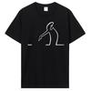 T-shirt La Linea TV Pour Unisexe Pointant Humour Sweatshirts Décontractés T-shirt Nouveauté Tendance Ample Drôle Coton T-shirt