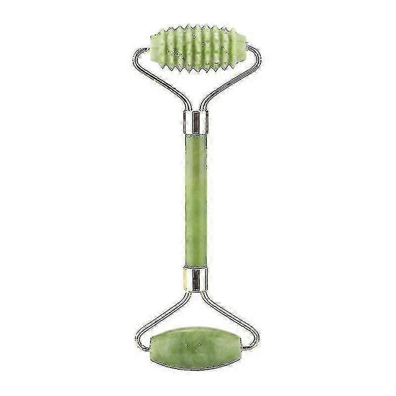 2025 3 In 1 Facial Massage Roller Guasha Board Kit Double Heads Jade Stone Face Lift Skin Relaxation Slimming