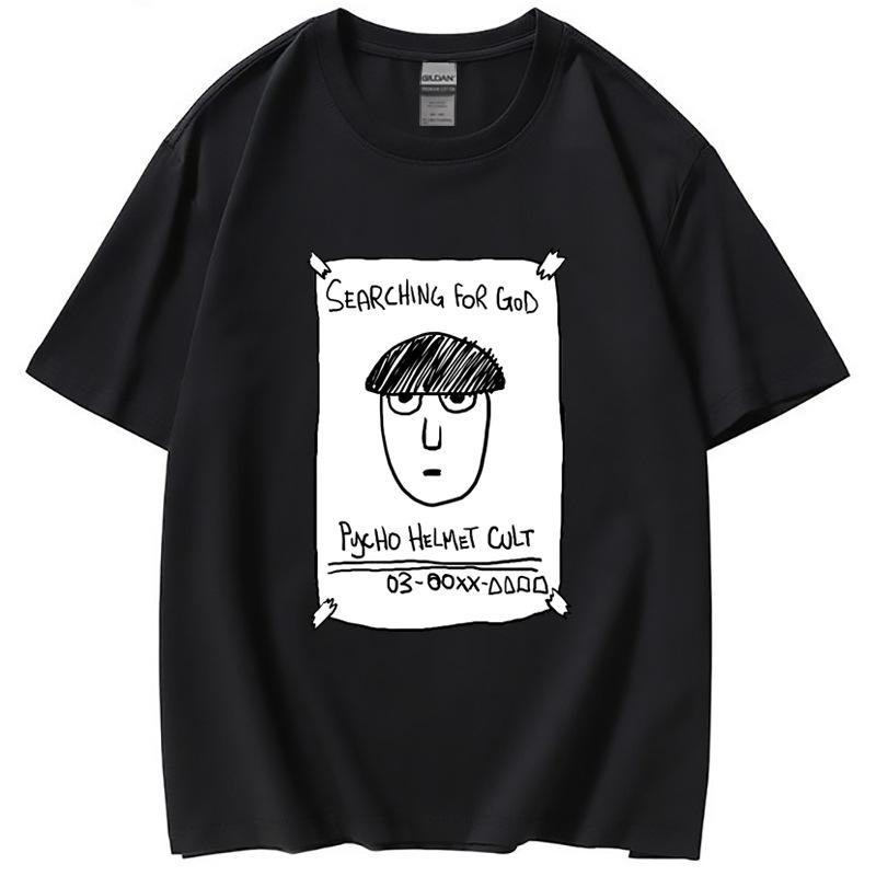Mob Psycho Grappige Print T-shirt Heren Dames Animatie Grappige Hip Hop Korte Mouw Ronde Hals Hoge Kwaliteit T-shirt Top