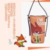 Notre MEGOS Disney Official Licensed Smartphone Pouch, Fashion Shoulder Bag, Crossbody Bag, PVC Neck Pouch with Belt (Nick Wilde)