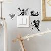 4 Sheets 4 Styles PVC Waterproof Decorative Stickers Self Adhesive Decals for Furniture Decoration Angel & Fairy 240x125mm 1 sheet/style