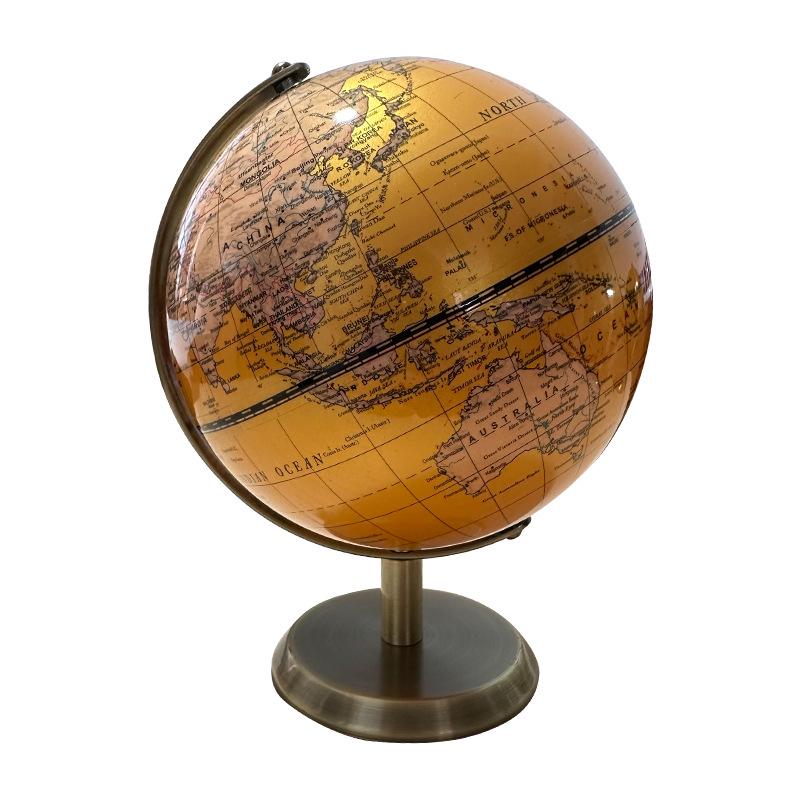 European Globe Desktop Ornament for Office Decor