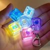LED-beleuchtete Tastatur Fidget Spinner Schlüsselanhänger Klickbarer Knopf Stressabbau Tragbar Tasche Anti-Angst Erwachsener Schreibtisch