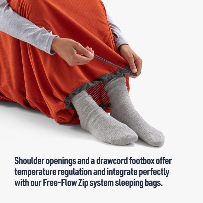 Sea To Summit Reactor Sleeping Bag Liner, Fleece Standard (85 X 31.5"). Orange 85 X 31.5