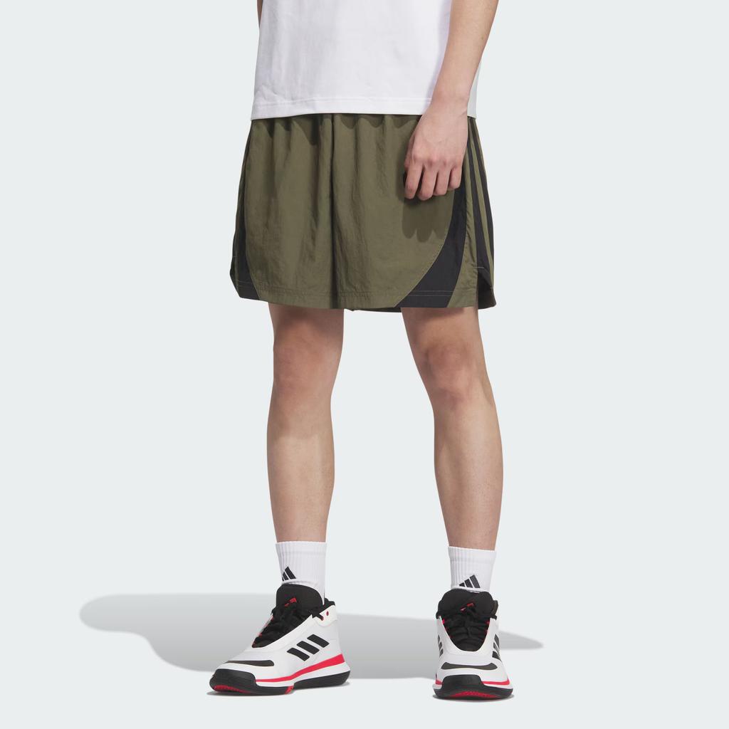 Adidas Basketball Ss25 The 2025 Collection Chapter 03 Fashion Versatile Loose Woven Sports Shorts Unisex Shorts KE5909