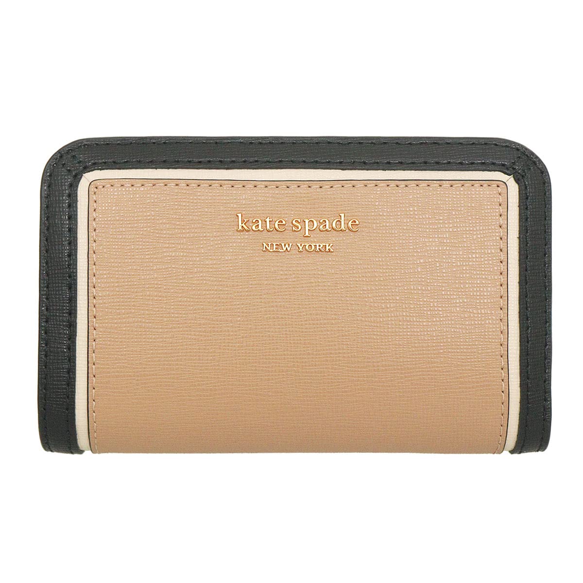 

Kate Spade K8965 Bifold Wallet Mocha Multi Morgan Colorblock Saffiano Leather Compact (Cafe Wallet) Women s [Brand] [Used]