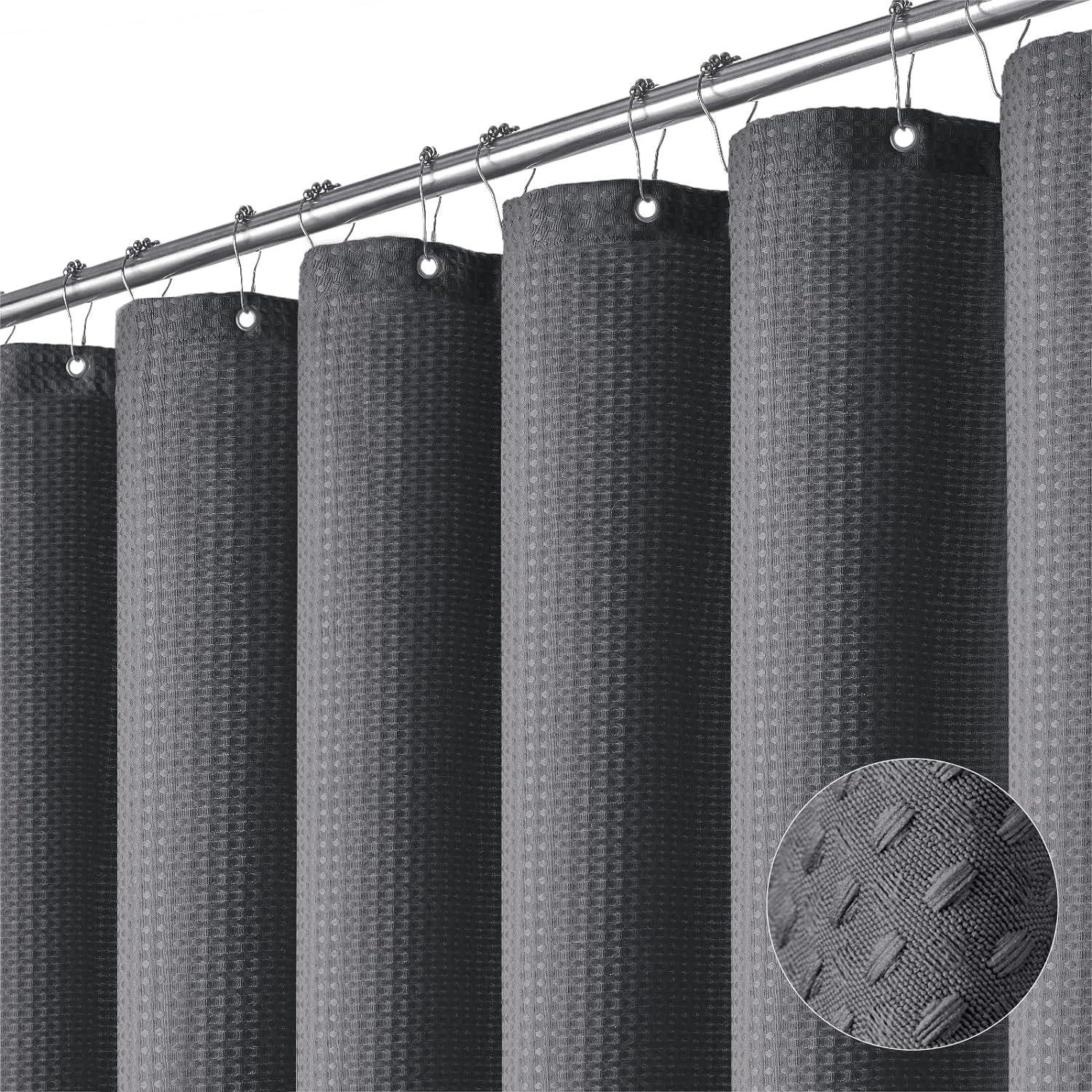 

Складная занавеска для душа, водонепроницаемая, устойчивая к плесени, занавеска для душа для ванной, телескопическая штанга для сушки 180CM*200CM темно-серого