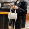 IELGY Fashion PU Embossed Stone Pattern Shoulder Bag Portable Crossbody Boston Pillow Bag