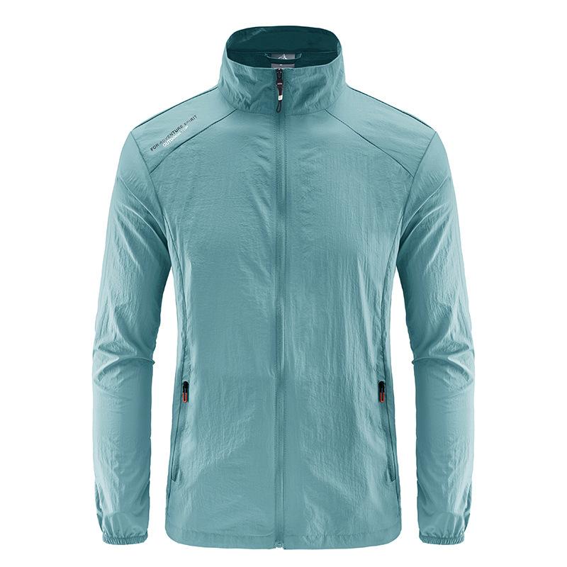 Oblek na ochranu proti slunci se stojacím límcem pro pánské letní Tenká sportovní bunda odolná vůči UV záření na led Rychleschnoucí bunda Sprinter