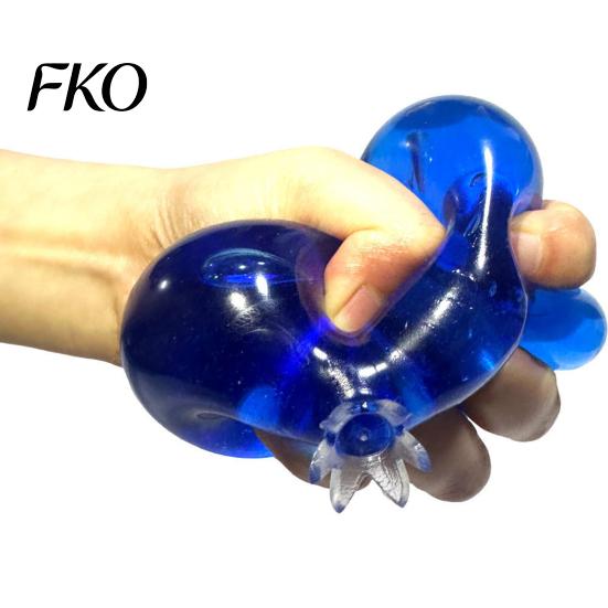 Stress Relief Toy Blueberry Ball, Soft TPR Fidget Squeeze with Elastic Ball Smooth Fluid, High Decompression for