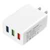 5v2a 3 Port USB Wall EU/AU/UK Plug Convertor Power Adapter Charger Compatible with Two Feet Charging Cube Brick Box Base Head