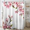 Charming Pink Cherry Blossom Shower Curtain for a Nature-Inspired, Elegant, and Serene Bathroom Decor with Floral Design