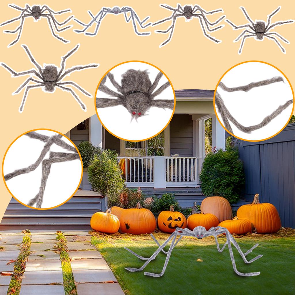 Halloween Spider Brown Spider Extra Large Spider Spider Decoration Props Venue Atmosphere Decoration